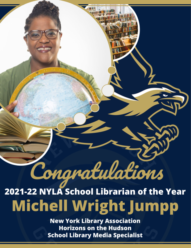 Ms. Michell Wright Jumpp Named 2021 NYLA School Librarian of the Year